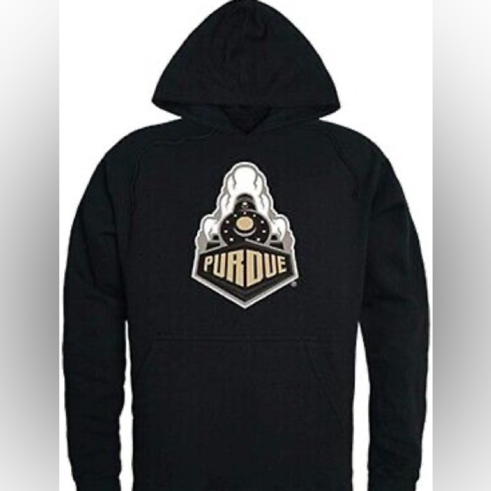 Purdue Black Logo Hoodie